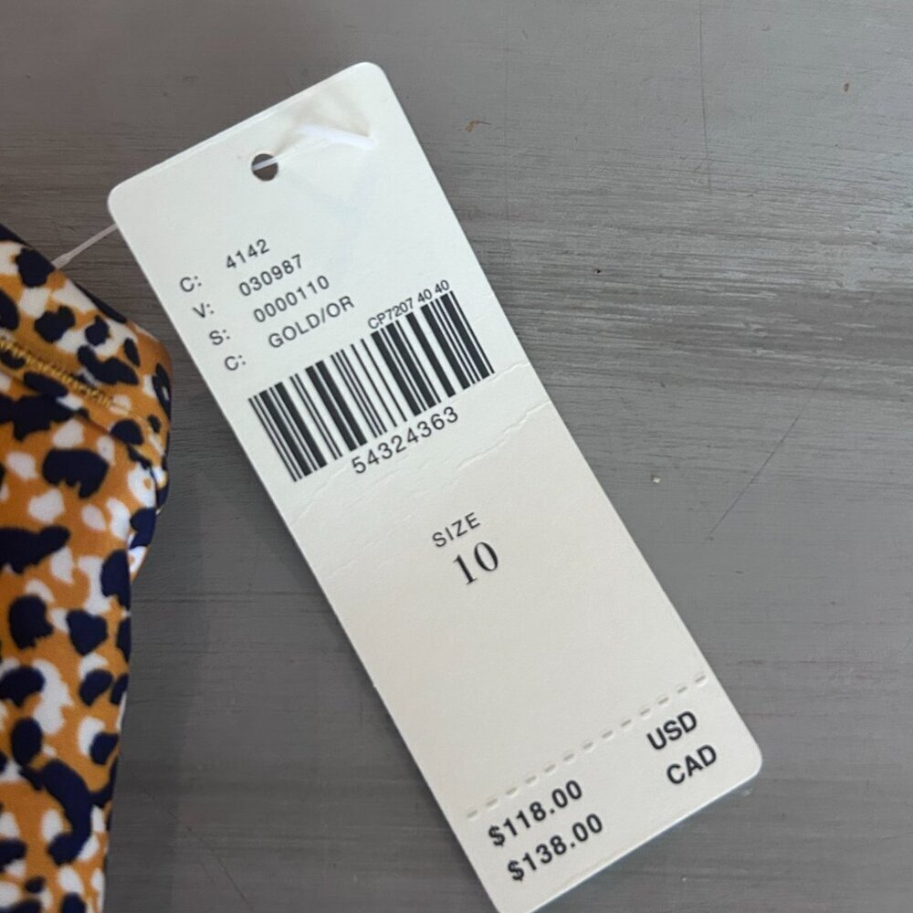 NWT SEAFOLLY ANTHROPOLOGIE SPIRIT ANIMAL BRALETTE BIKINI TOP Size 14 DD NEW - Picture 5 of 13